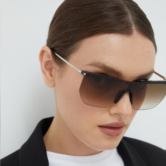 NEW SAINT LAURENT SL 519 MASK 003 BROWN GRADIENT WOMEN SL519 003 SUNGLASSES - Picture 2 of 11